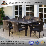 Well Furnir T-085 Environment-Friendly 7 Piece Rectangle Rattan Wicker Dining Sets