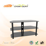 Classial 2 Tiers Tempered Glass Stand Flat Screen TV Stands (CT-FTVS-K103BM)
