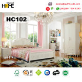 Home Furniture Korean Style Wooden Bedroom Furniture (A102)