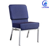 Factory Good Price Comfortable Fabric Cushion Metal Church Chair