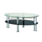 Glass Space Saving Oval Coffee Tables