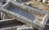 Antique Granite Rectangular Trough Stone (Sh397)