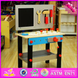 2016 Wholesale Kids Wooden Tool Table, New Design Baby Wooden Tool Table, Cheap Children Wooden Tool Table W03D070