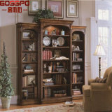 American Style Solid Mahogany Design Wooden Bookcase (GSP18-012)