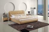 Hot Selling Genuine Leather Bed (SBT-5819)