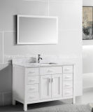 Artificial Marble Stone Bathroom Cabinet in Solid Wood
