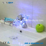 LED Brass Body LED Glass Wash Basin Faucet Tap