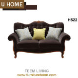 French Home Living Room Furniture Fabric Love Sofa Chair