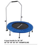 Colorful Round Mini Trampoline for Kids, Round Premium Trampoline with Enclosure, 45