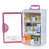 Lockable Metal First Aid Cabinet with Glass Door