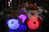 OEM Christmas Snowman Decoration and Craft with Colorful LED
