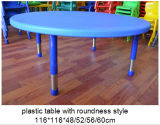 L1160xw1160h480mm Plsatic Table with Roundness Style