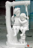 White Marble Children Statue/Sculpture for Garden Decoration