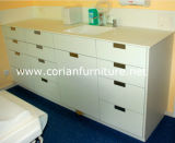Clear Corian Solid Surface Hospital Doctor Office Cabinets