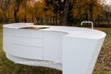 High Grade Corian Solid Surface Built outdoor Garden Bar Counter