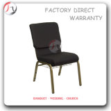 Black Fabric Golden Legs Modern Auditorium Chair (JC-22)