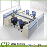 Modern Office Workstaion Table with Glass Screen Partition