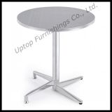 Bistro Used Stainless Steel Folding Round Table (SP-MT001)