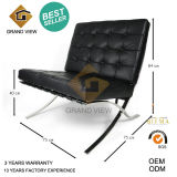 Black Leather/PU Barcelona Chair Design Furniture (GV-BC01)