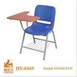 Metal Wooden School Chairs with Writing Board