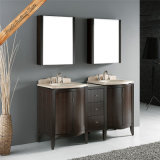 Fed-1034 60 Inch Elegant Marble Double Sinks Modern Bathroom Vanities