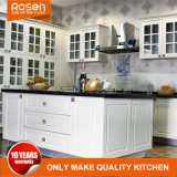 New Style Staining White Wood Veneer Kitchen Cabinet Modern