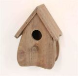 Antique Style Wooden Natural Brown Birdhouse