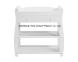 Wooden Baby Sleigh Changing Unit, Changing Table with Drawer with Pad