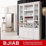 White Oak Modern Metal Home Furniture Aluminum Wine Cabinet