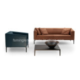 Wholesale Office Furniture Leather Uphostered Leisure Office Sofa