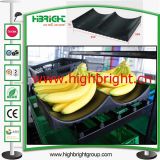Plastic Banana Tray Rack Padding for Supermarket Fruit Rack