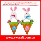 Easter Decoration (ZY14C870-1-2) Carrot Bunny Hanging Bag Easter Wreath