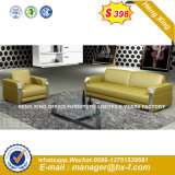 China Office Furniture Leather Wood Leg Office Sofa (HX-S167)