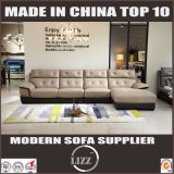 Modern European Style Designs Wooden Leather Sofa