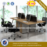 Guang Dong Standing Workstation Oak Color Office Partition (UL-MFC583)