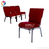 Sale Stackable Metal Banquet Cheap Used Church Chairs with Backpocket
