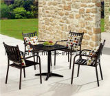 Outdoor /Rattan / Garden / Patio/ Hotel Furniture Cast Aluminum Chair & Table Set (HS 3003C&HS 7126DT)