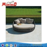 Professional Outdoor Hotel Garden Wicker Daybed Aluminum Frame Rattan Chaise Sun Lounge Chair