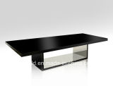 Modern Black Large Size 20 Person Marble Conference Desk