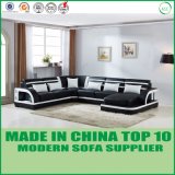Modular U Shape Leather Wooden Sofa with Louder Speaker