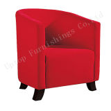High Density Foam Red Fabric Tub Chair (SP-HC517)