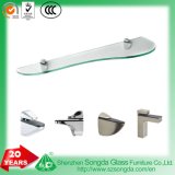6mm, 8mm Flat Tempered Glass Shelf with Various Metal Clips