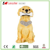Hot Adorable Polyresin Welcome Dog Puppy Garden Statue Ornament for Outdoor Decoration