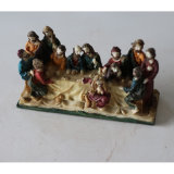Indoor Religious Decoration The Last Supper Resin Statue for Church