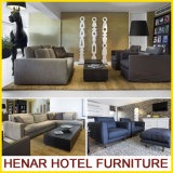 Modern Hotel Lobby Bespoke Furniture Fabric Leather Ottoman Leisure Sofa