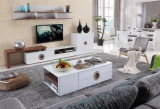 High Gloss White Living Room Furniture Set (2024#)