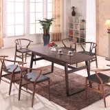 (SP-CT728) Offer China Wooden Long Restaurant Tables and Chairs Used