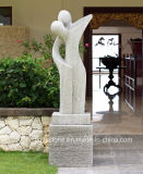 Hand-Carved White Carrara Marble Sculpture for Home Decoration