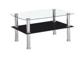 Classic Tempered Glass Coffee Table Furniture (CT086)