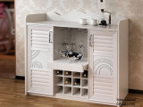 Oppein Fashion PVC Wood Wine Cabinet (CG11119A120)